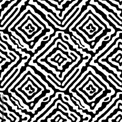 Seamless doodle pattern grunge texture.Trendy modern ink artistic design