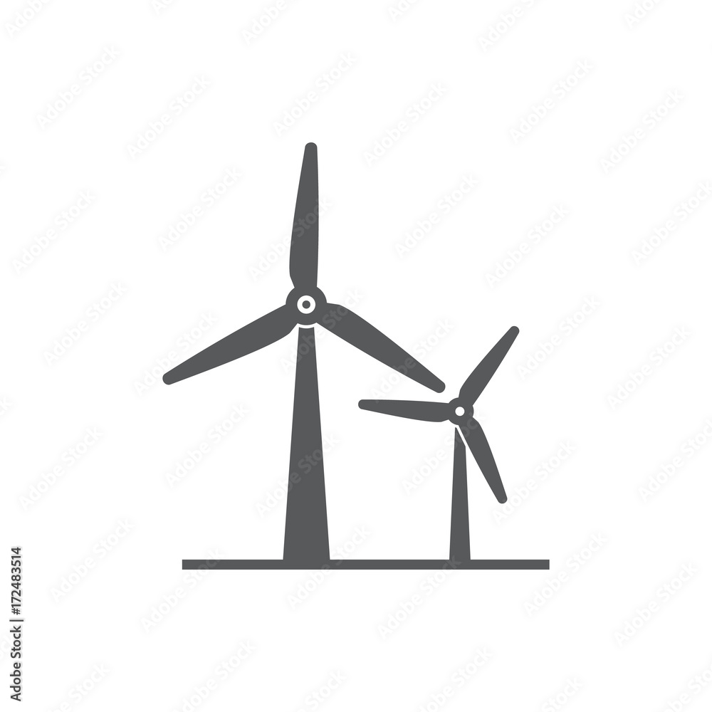 wind power Icon. wind power Icon.