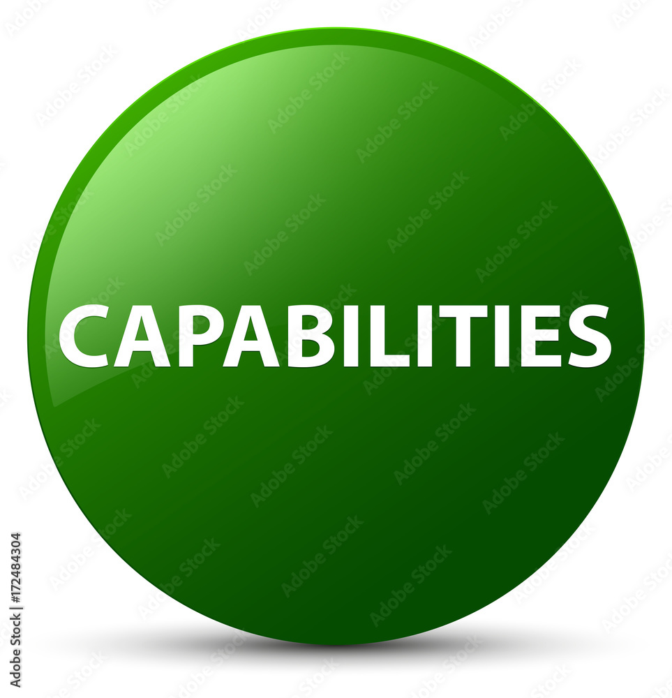 Capabilities green round button Capabilities green round button