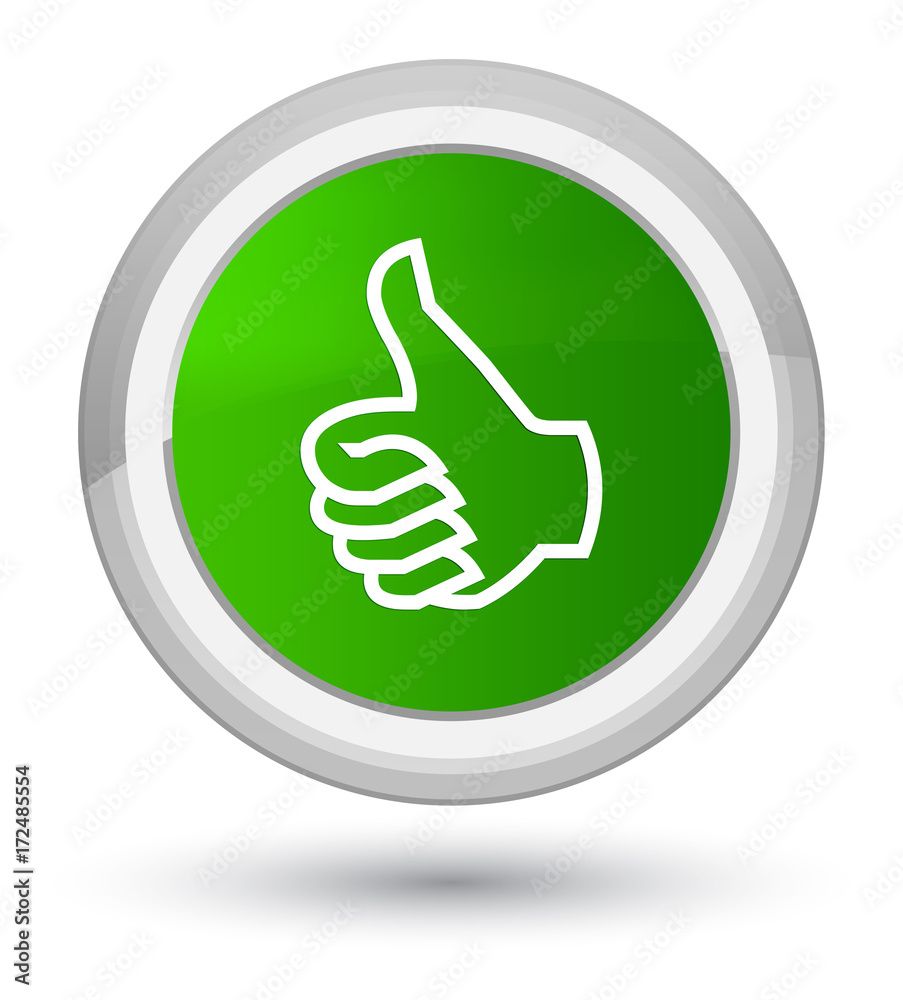 Like icon prime green round button Like icon prime green round button
