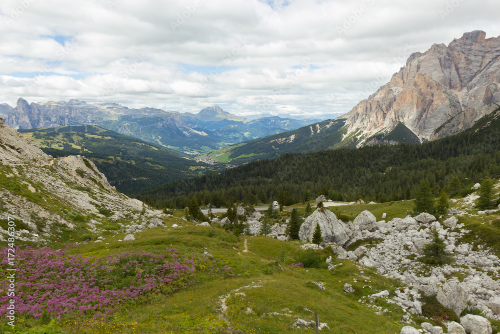 beautiful view of Dolomites Alps, Italy