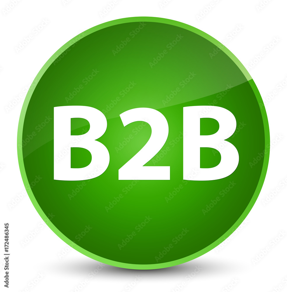 B2b elegant green round button B2b elegant green round button