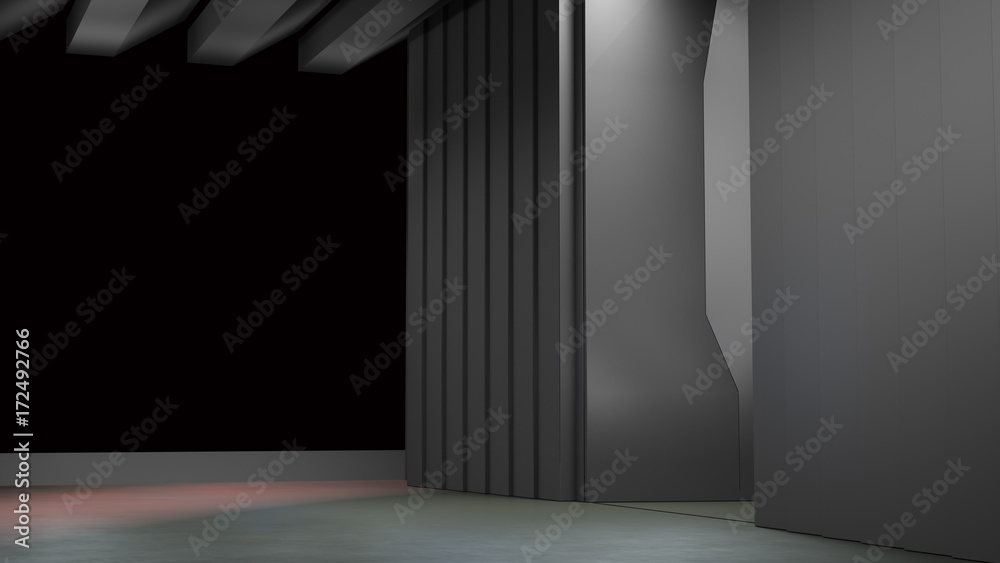 Space environment, ready for comp of your characters.3D rendering Space environment, ready for comp of your characters.3D rendering