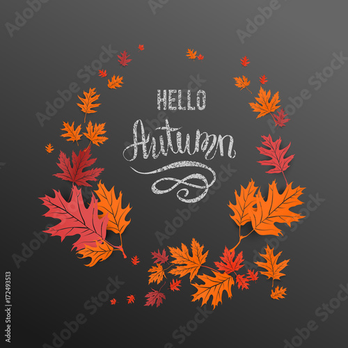 Color wreath fall