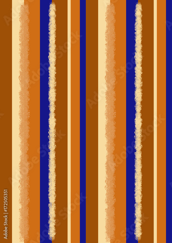 Furry Stripes An illustration of stripes in tans  beiges  browns  and blues  some with fuzzy edges
