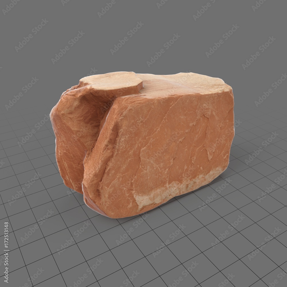 Sandstone boulder Stock 3D asset | Adobe Stock
