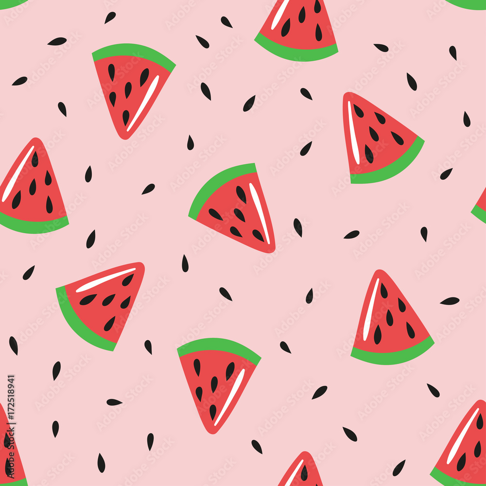 seamless-pattern-with-watermelon-slices-and-seeds-vector-template-suitable-for-gift-paper-print-on-fabric-or-bedding-stock-vector-adobe-stock