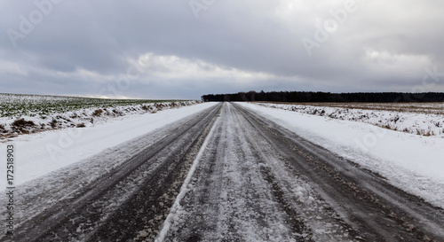 Road in winter