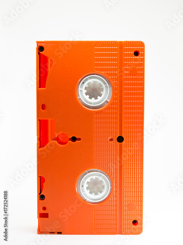 Back of Orange VHS Tape