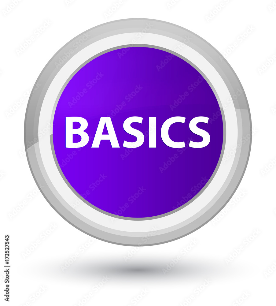 Basics prime purple round button Basics prime purple round button