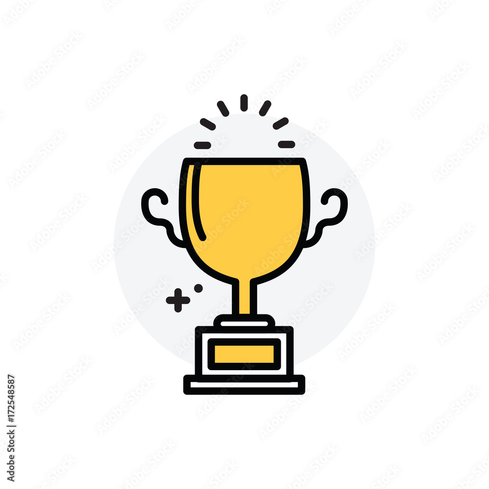 Trophy concept Isolated Line Vector Illustration editable Icon Trophy concept Isolated Line Vector Illustration editable Icon
