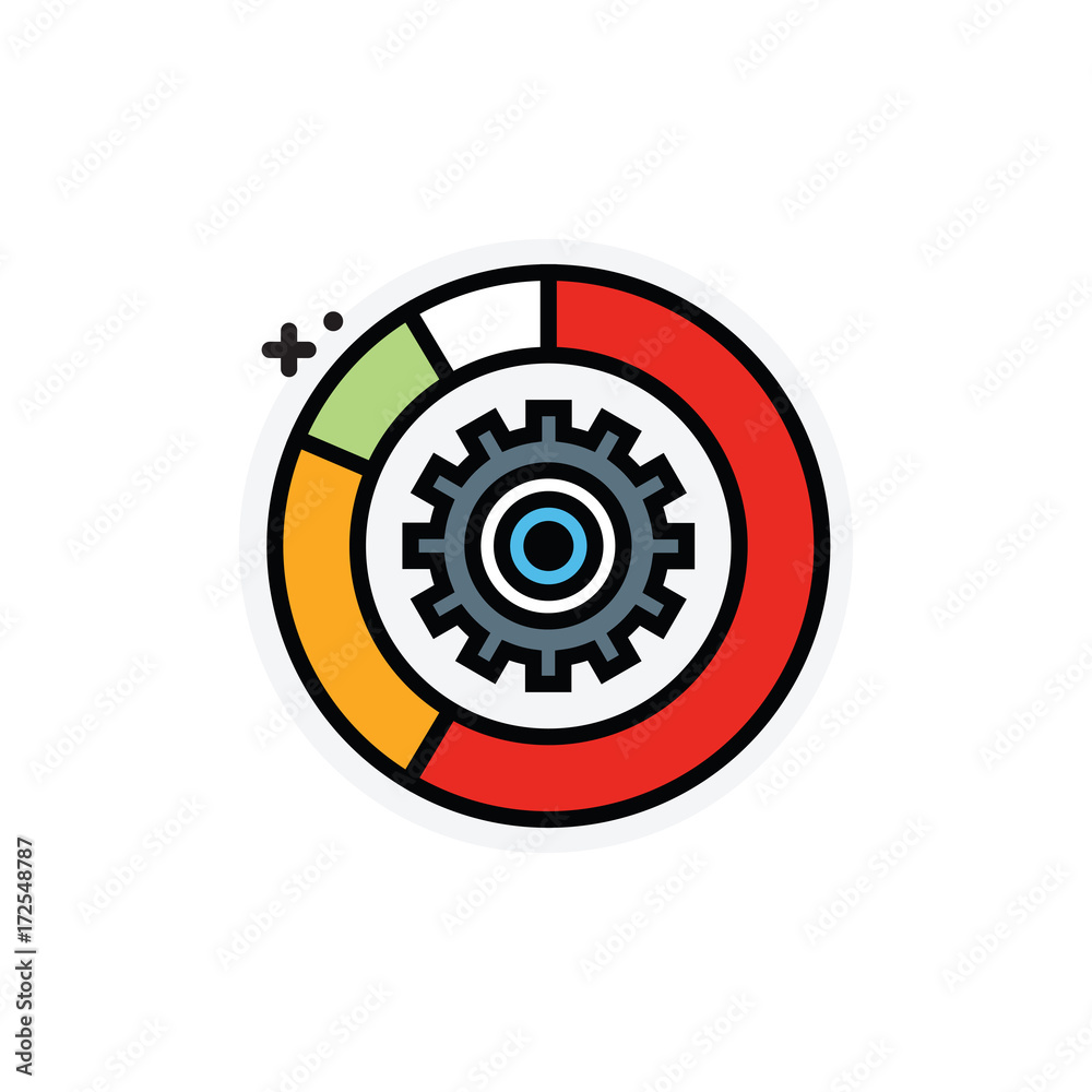 Analysis business concept Isolated Line Vector Illustration editable Icon Analysis business concept Isolated Line Vector Illustration editable Icon