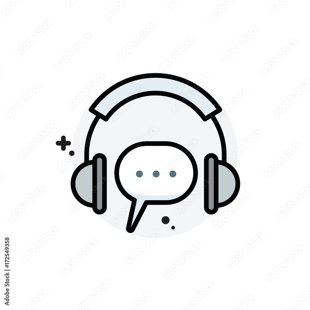 Contact us concept Isolated Line Vector Illustration editable Icon Contact us concept Isolated Line Vector Illustration editable Icon