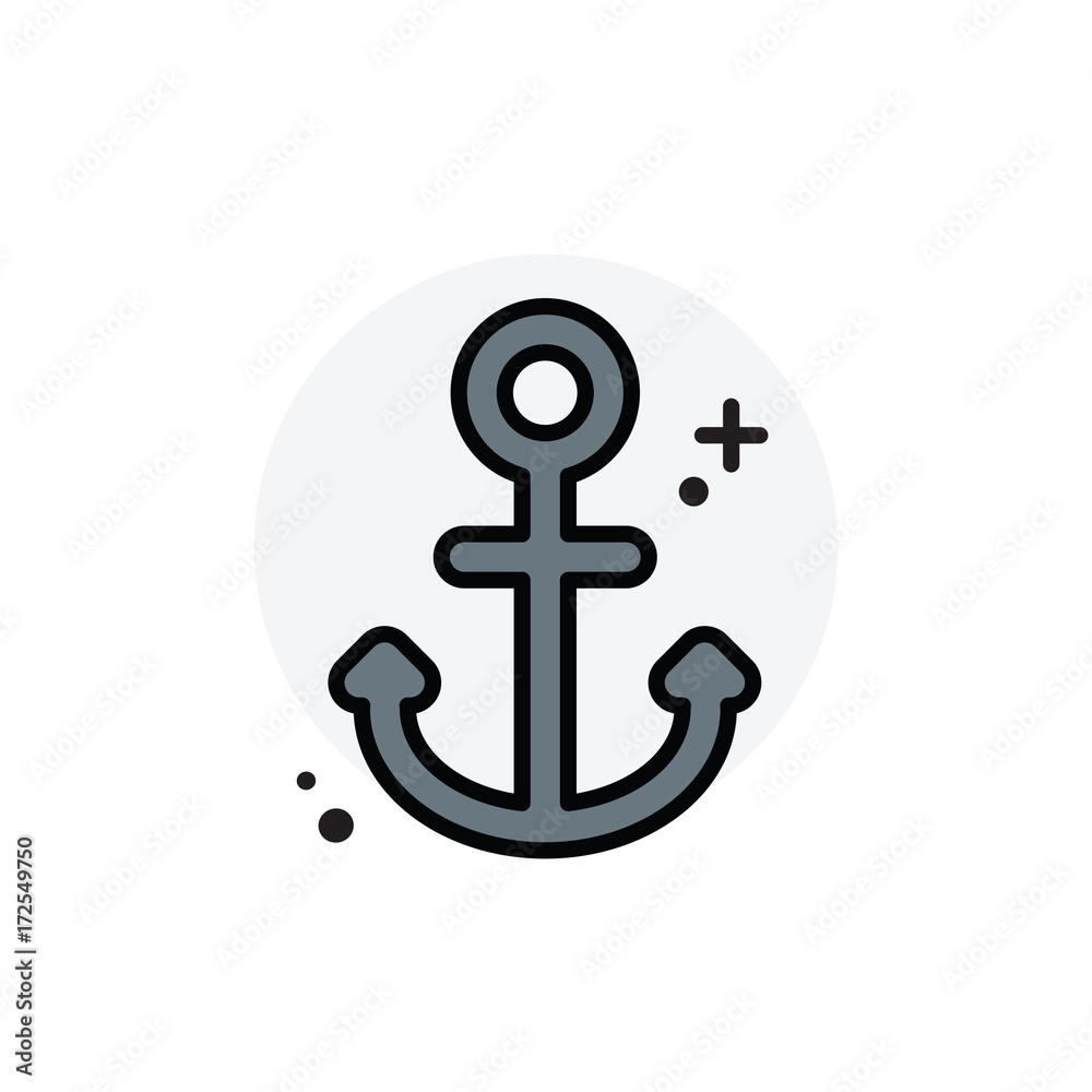 Anchor concept Isolated Line Vector Illustration editable Icon Anchor concept Isolated Line Vector Illustration editable Icon