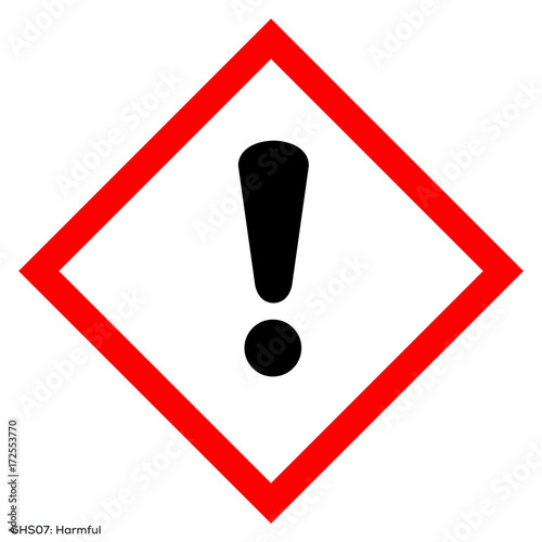 Harmfull health GHS symbol vector illustration