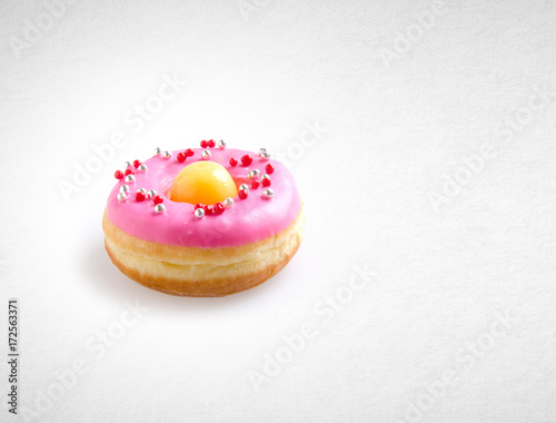 donut or tasty donut on a background.