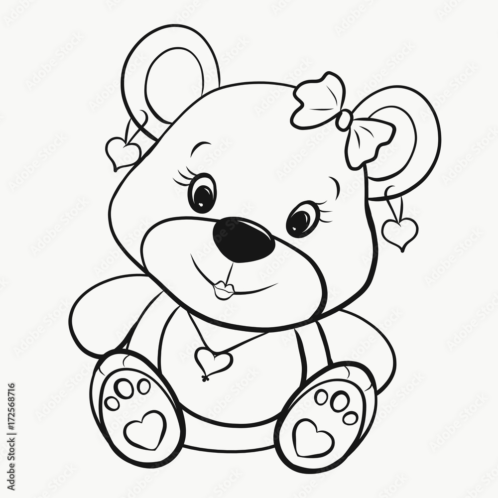 Cute little bear girl Cute little bear girl