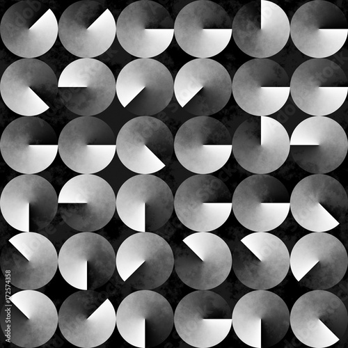 Abstract geometric black and white background