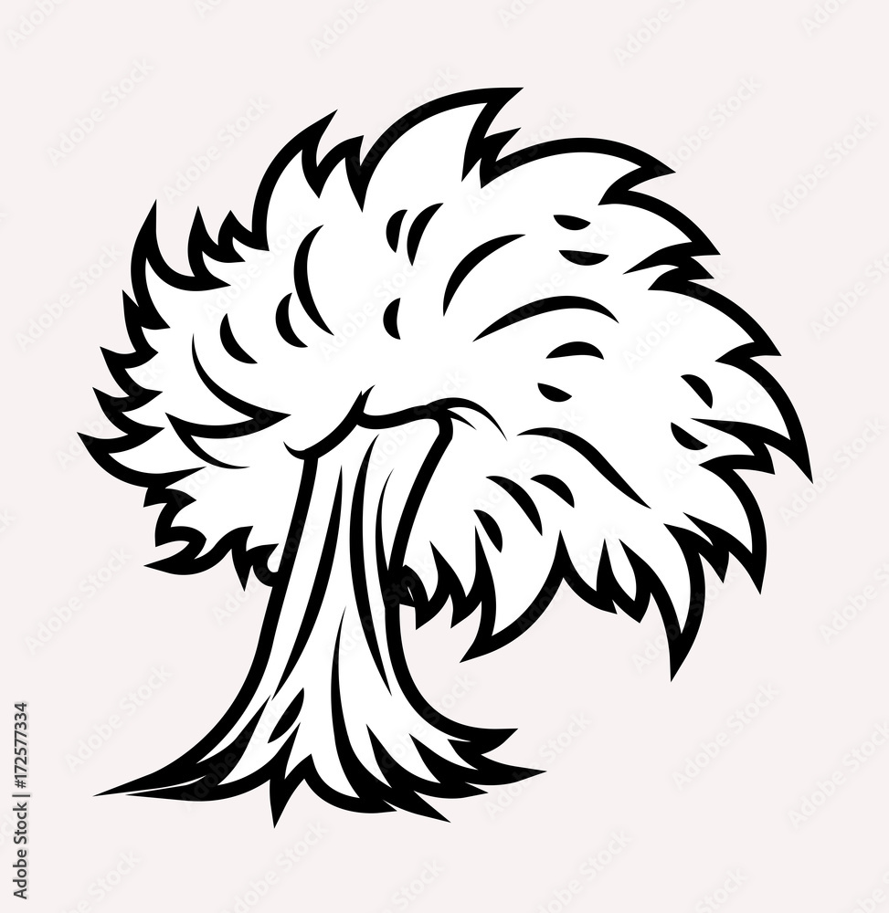 Tree Vector Shape Tree Vector Shape