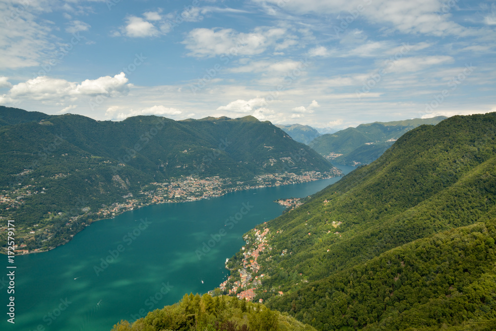 View on lake Como from the lighthouse