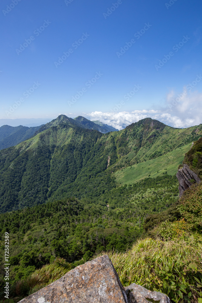 Naklejka premium 石鎚山（愛媛県）