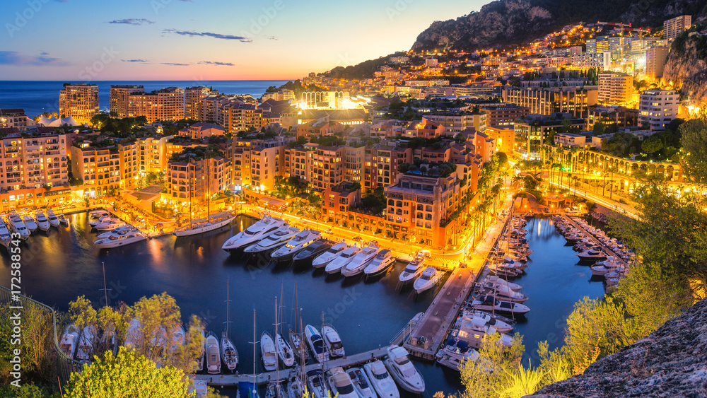 Monaco evening view