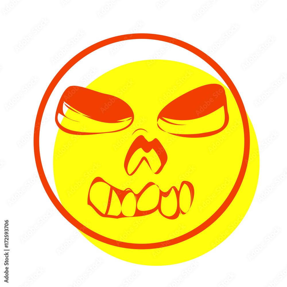 Scary Smiley Vector Shape Scary Smiley Vector Shape
