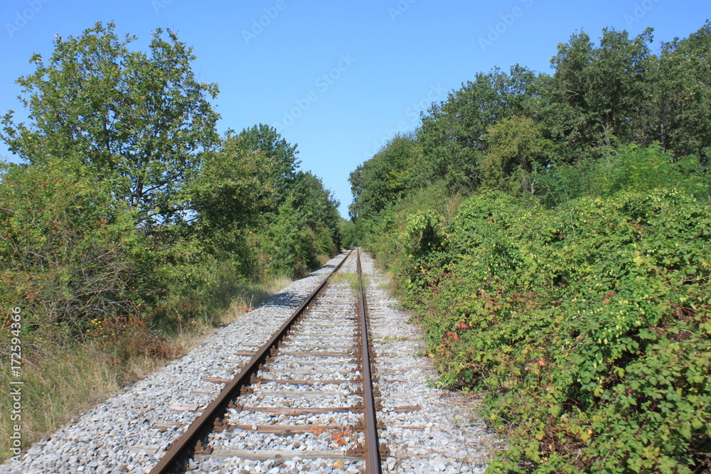 Obraz premium endlose Schienen 