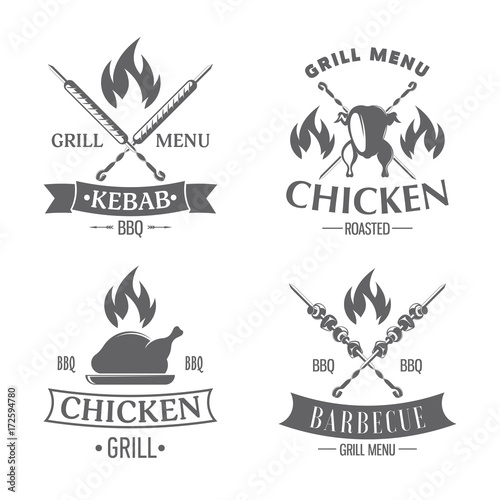 emblems set chicken grill