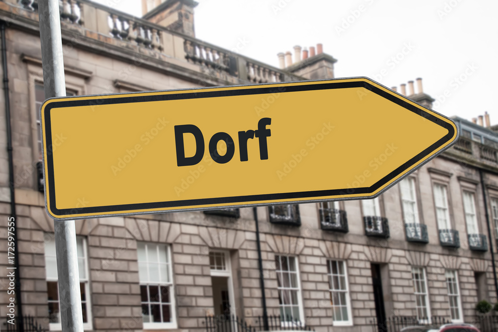 Fototapeta premium Schild 238 - Dorf