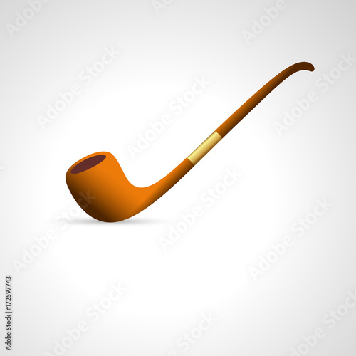 Vector Illustration of Smoking Pipe photo