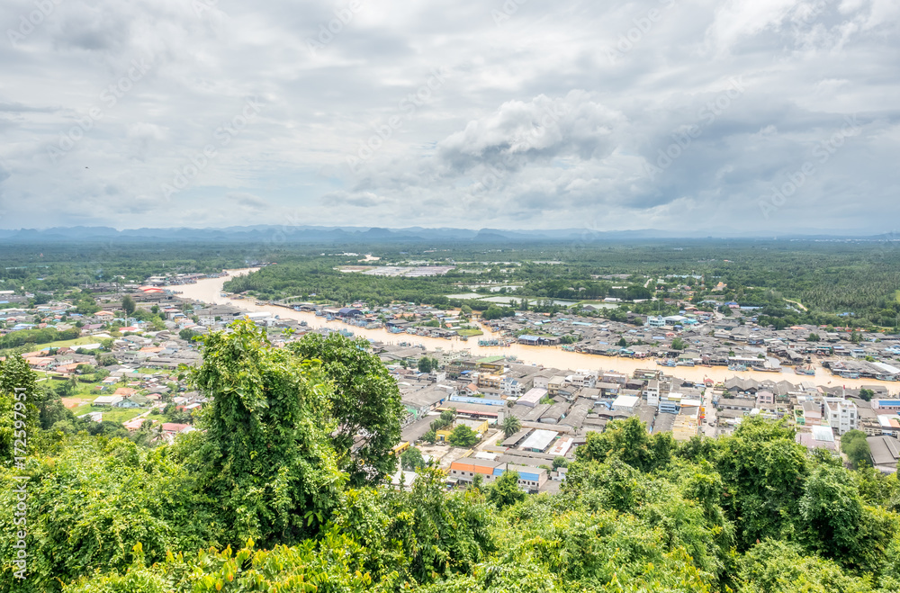 Obraz premium Fisherman village in Chumphon