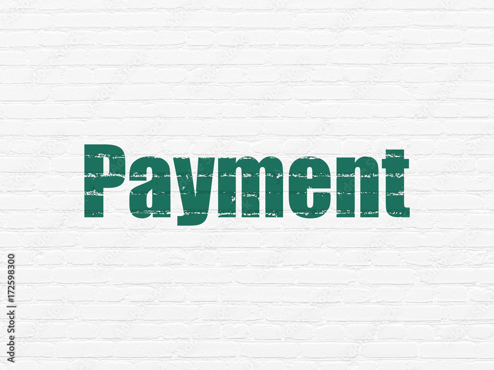 Obraz premium Money concept: Payment on wall background