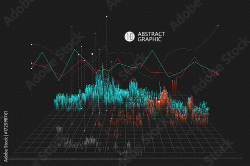 A spatial information chart, abstract graphic design.