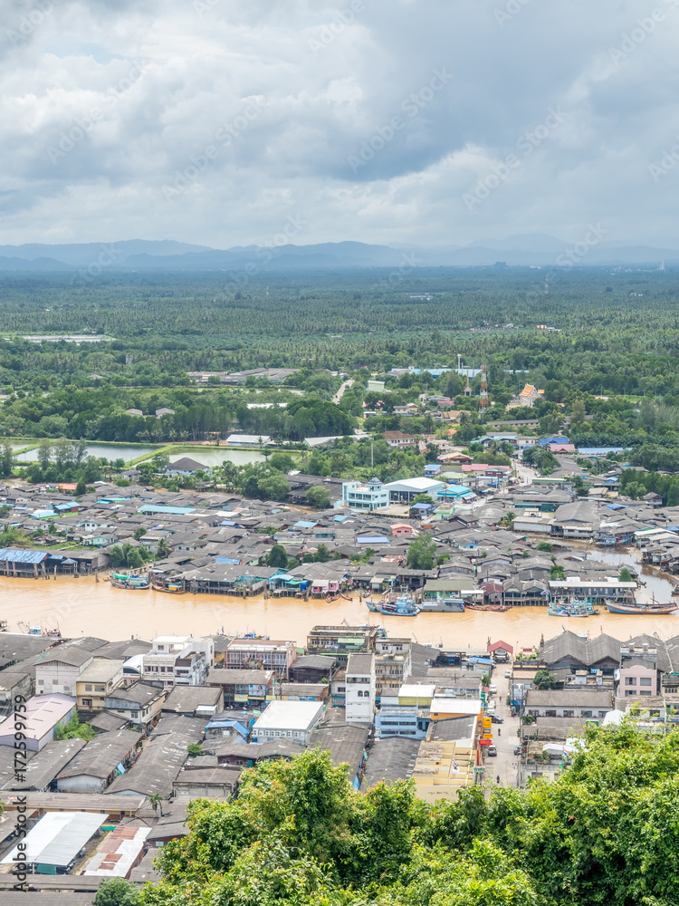 Obraz premium Fisherman village in Chumphon