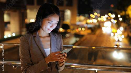 Photography Business woman working on smart phone