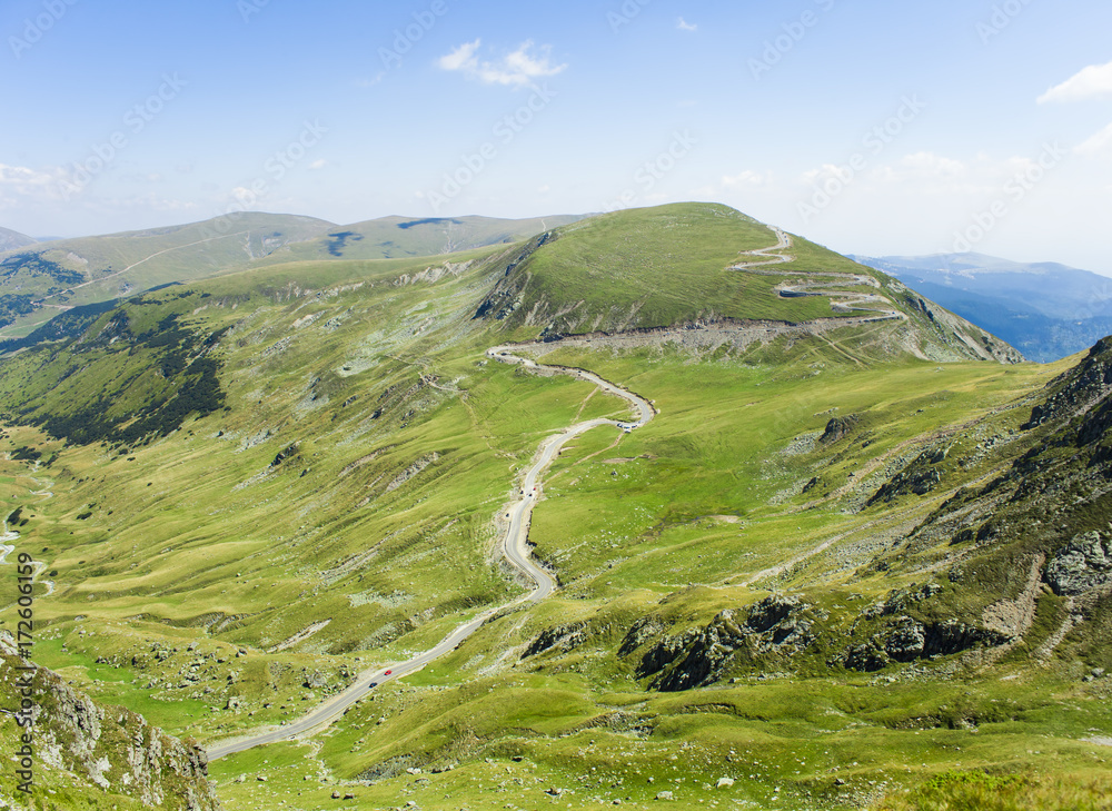 Fototapeta premium Transalpina mountain highway in Romania