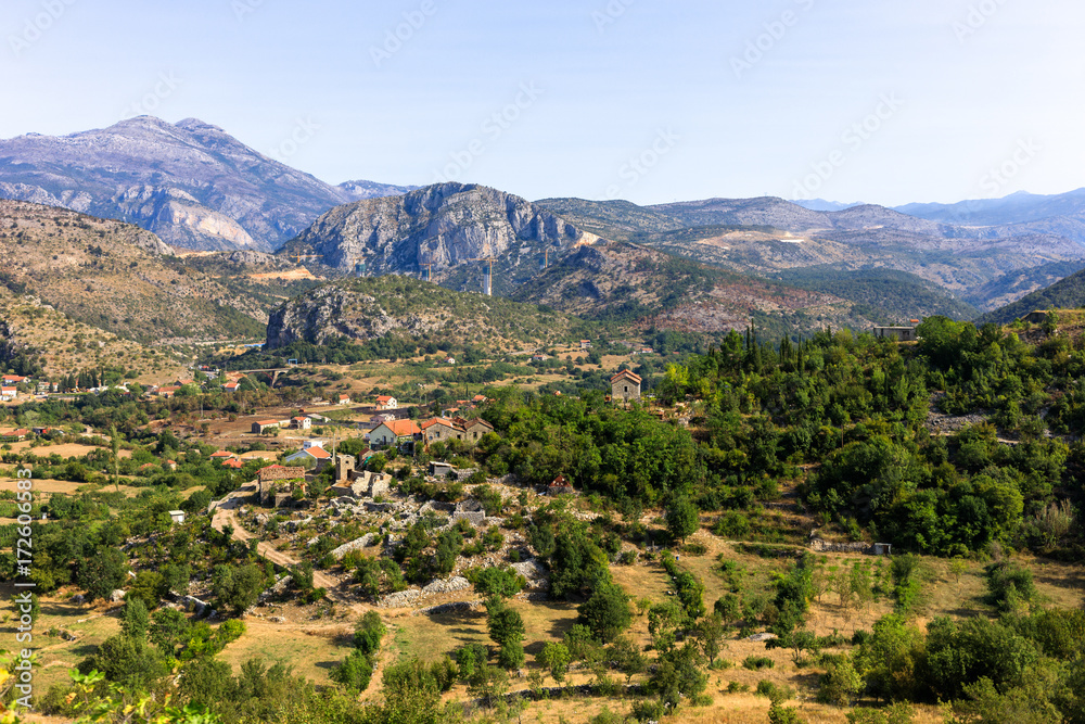 Mountain village in the valley - Montenegro