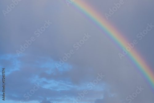 Rainbow in a cloudy sky © Angela Rohde