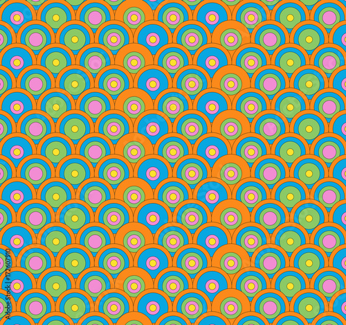 Colorful Abstract Circles Pattern Design