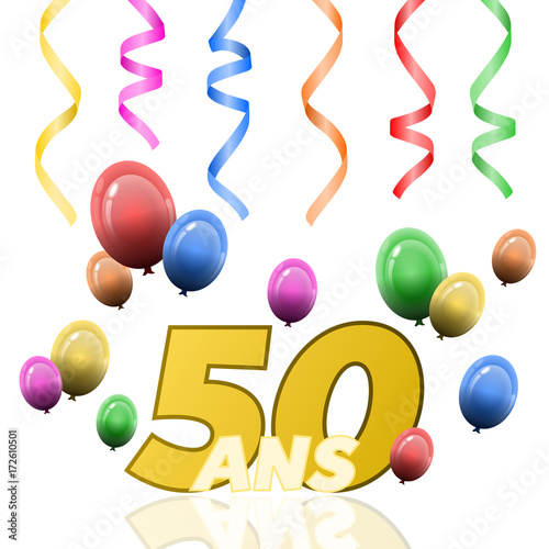 Anniversaire 50 Ans Stock Illustration Adobe Stock Anniversaire 50 Ans Stock Illustration Adobe Stock