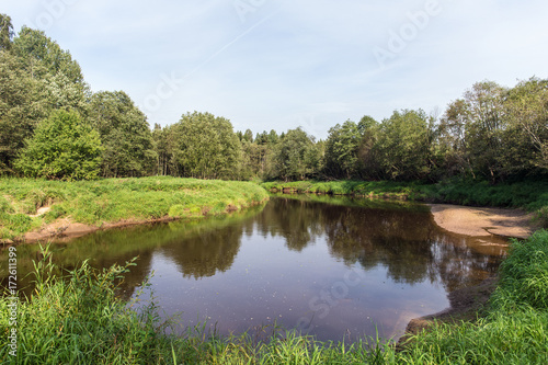 landscape on a small river