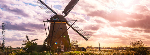 Windmills at Kinderdijk, Netherlands