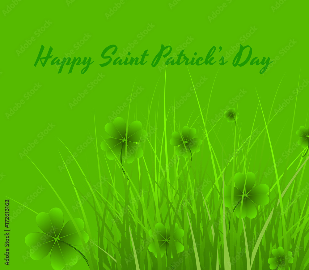 Fototapeta premium Patrick�s Day Floral Background