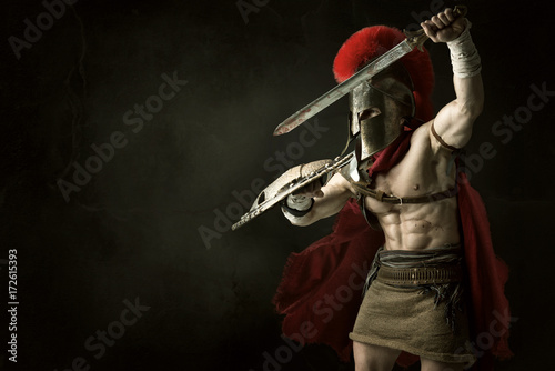 Obraz na płótnie Ancient soldier or Gladiator