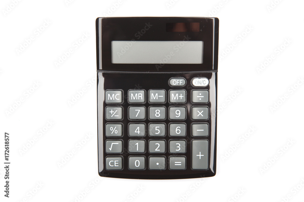 calculator isolated on white background calculator isolated on white background