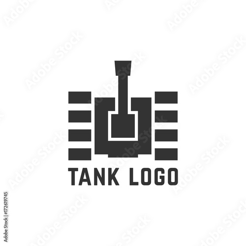 black simple tank logo