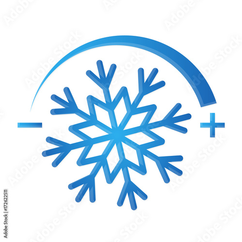 Air conditioning symbol snowflake
