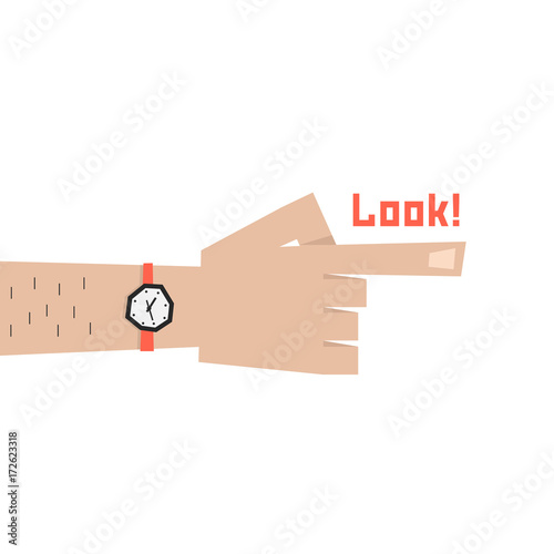 simple index finger of man