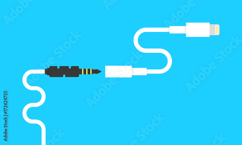 audio jack with lightning connector adapter